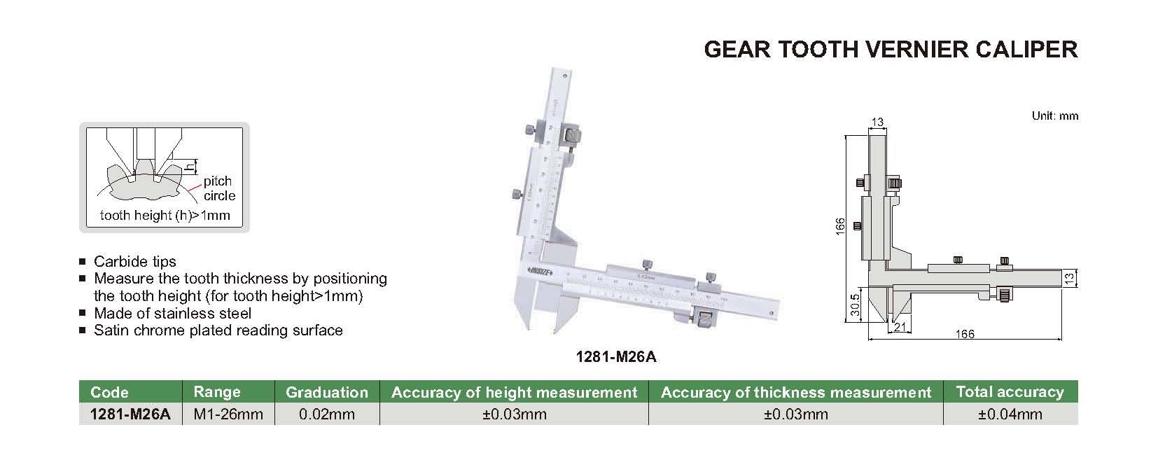 کولیس مدل 1281-M26A