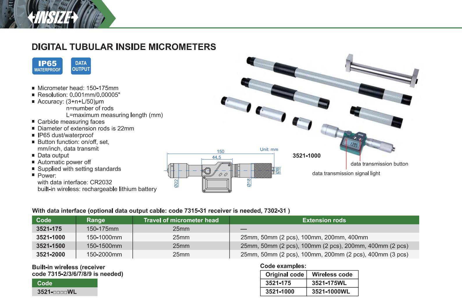 میکرومتر مدل 2000-3521