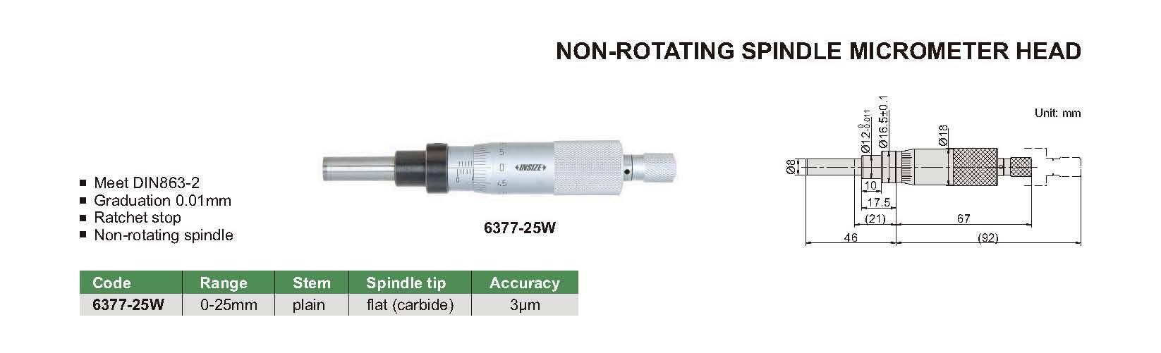 هد میکرومتر مدل 25-6377