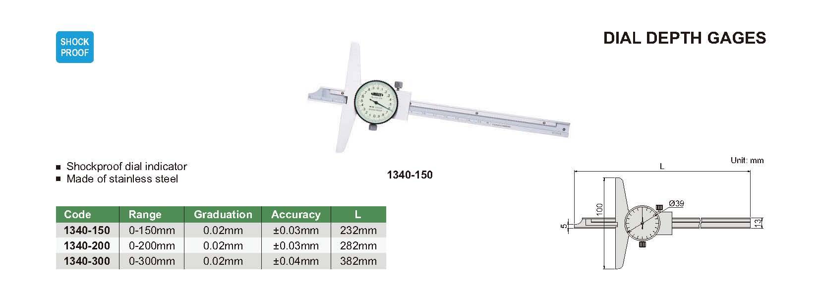 عمق سنج مدل 200-1340