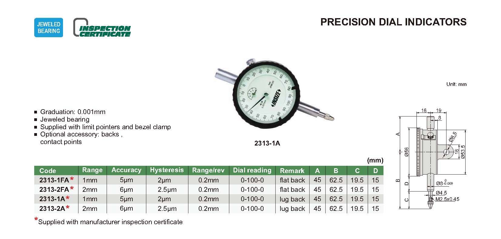 ساعت اندیکاتور مدل 2313-1A