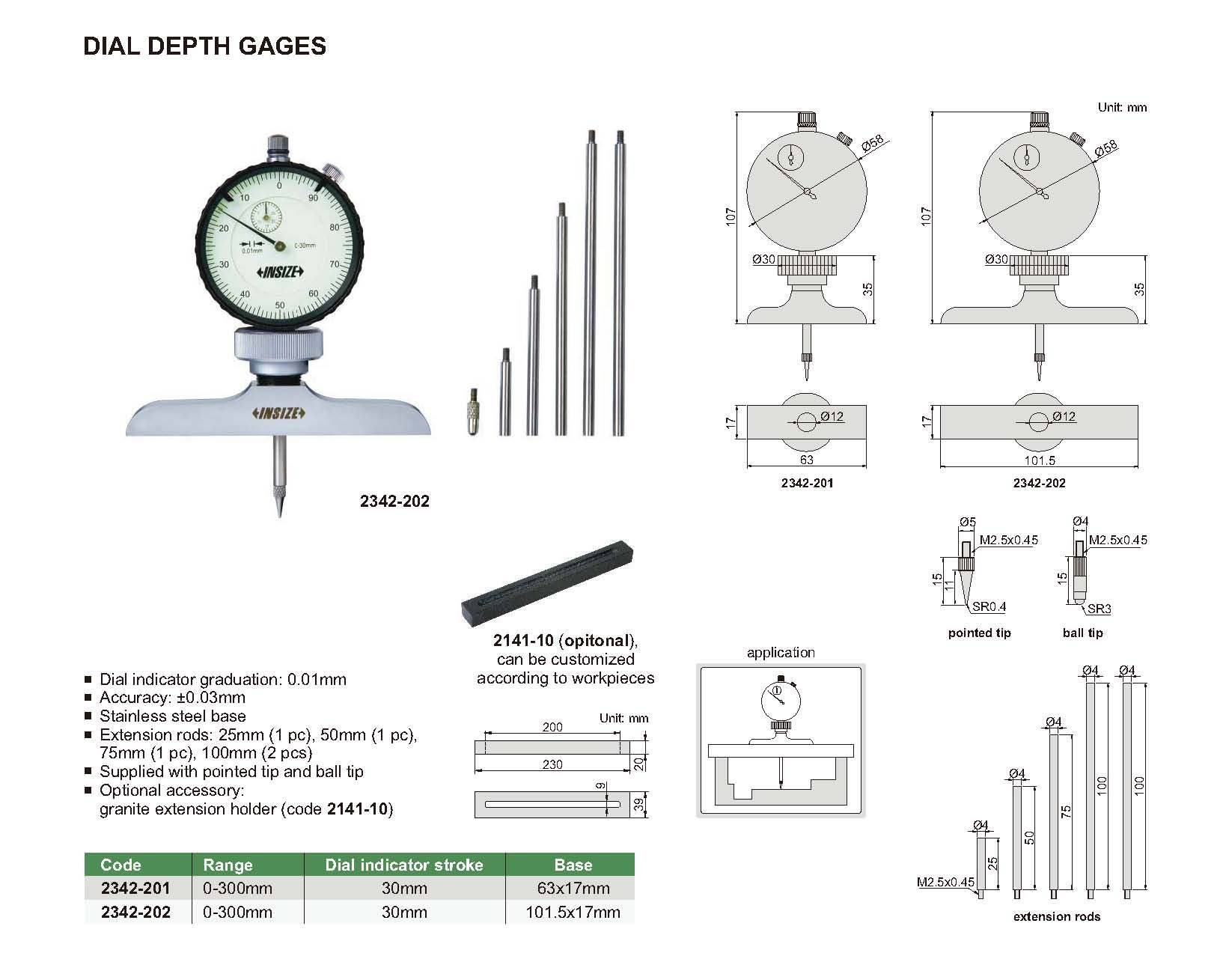 عمق سنج مدل 202-2342