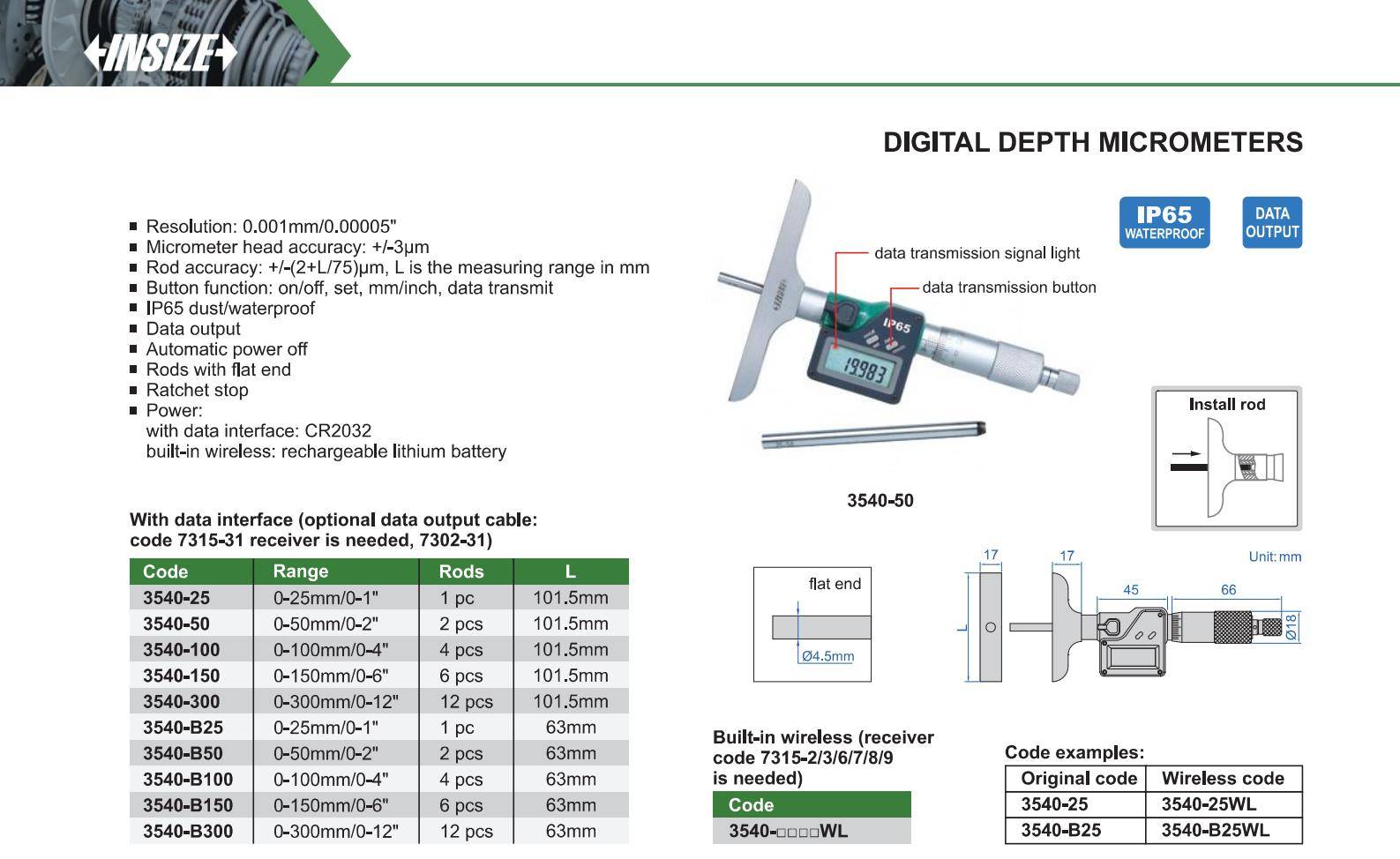 عمق سنج مدل 300-3540