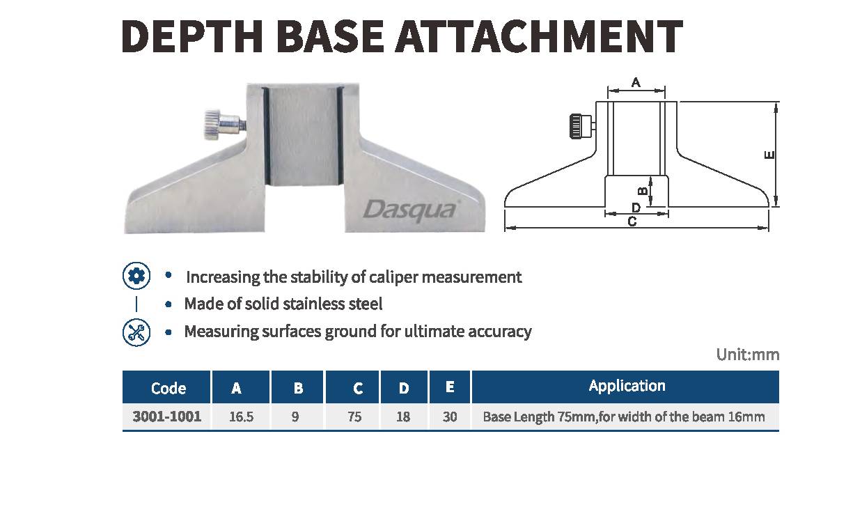دنباله عمق سنج کولیس مدل 1001-3001