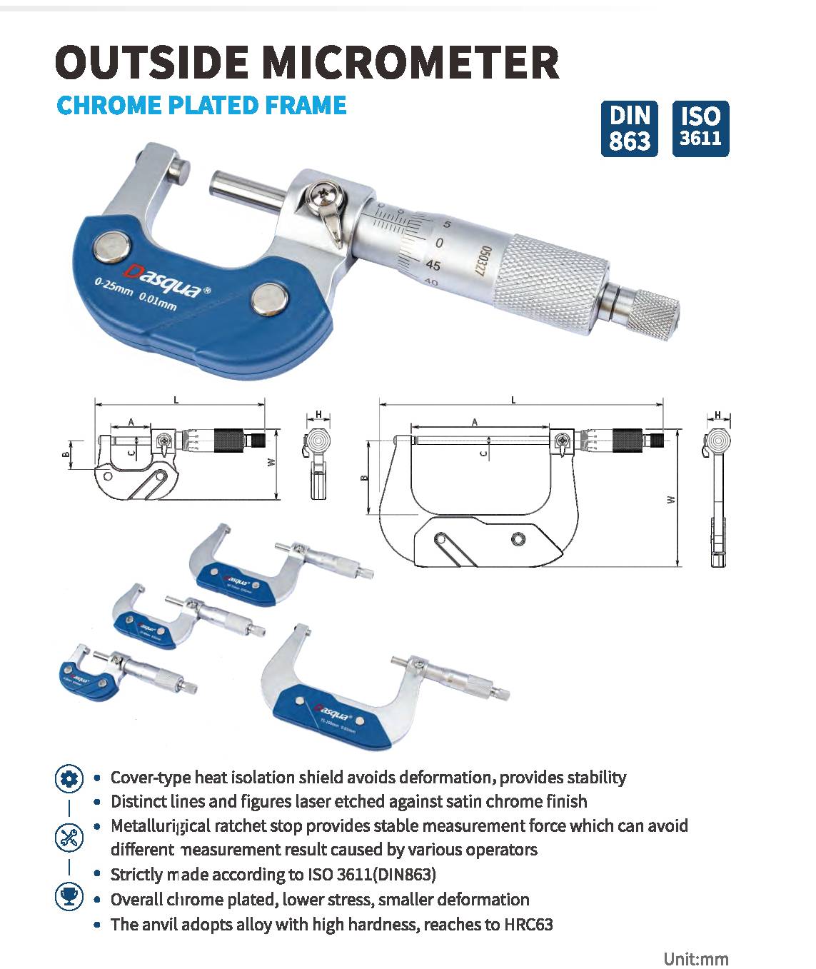 میکرومتر خارج مدل 5205-4111