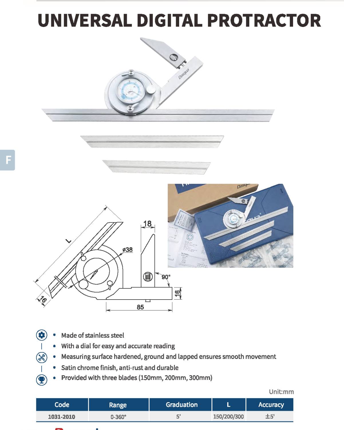 زاویه سنج مدل 2010-1031
