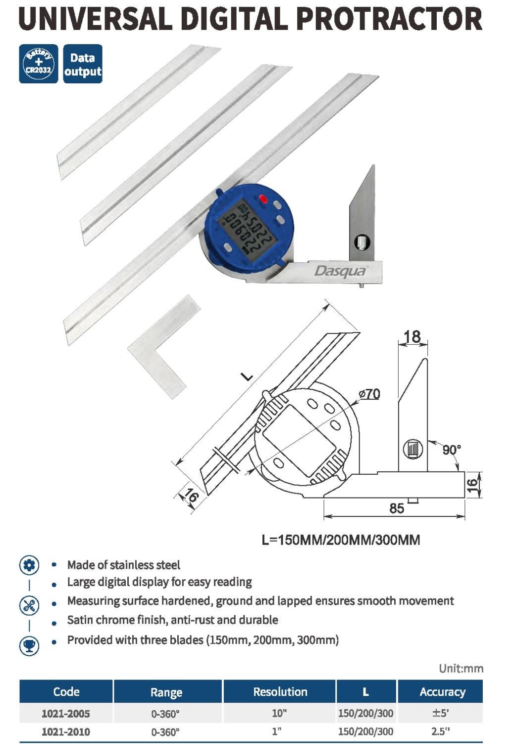 زاویه سنج دیجیتال مدل 2005-1021