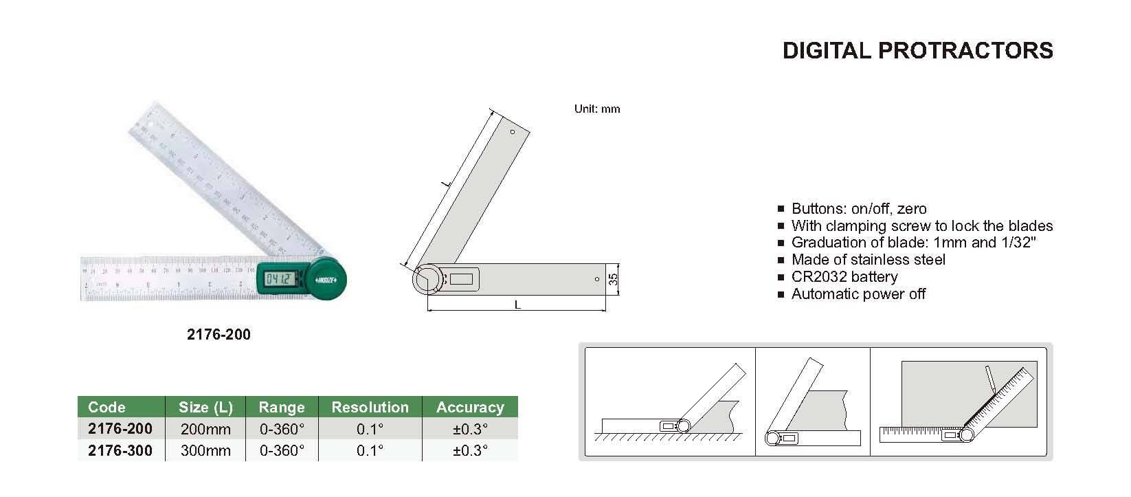 زاویه سنج دیجیتال مدل 300-2176