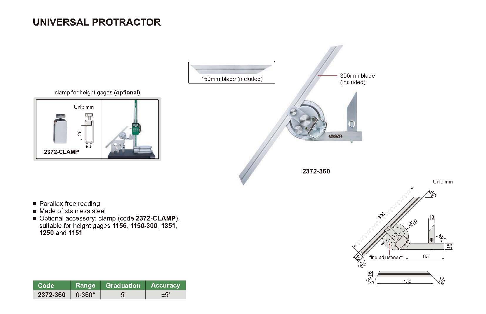 زاویه سنج ذره بینی مدل 360-2372 