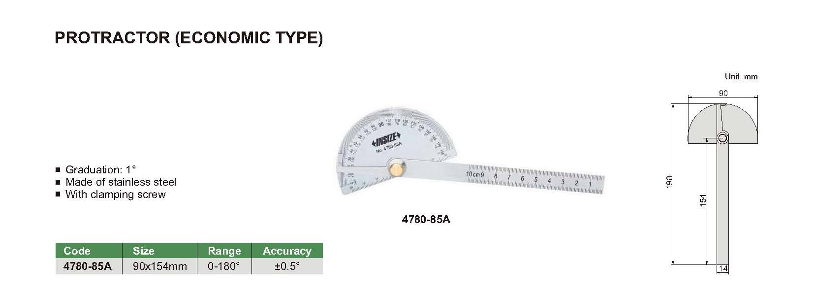 زاویه سنج ساده مدل 85-4780