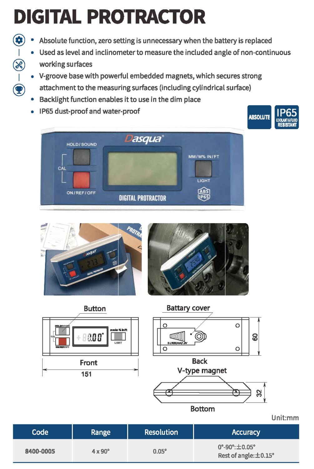 تراز دیجیتال مگنت دار مدل 0005-8400