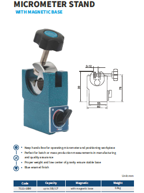 پایه میکرومتر مگنتی مدل 1000-7111