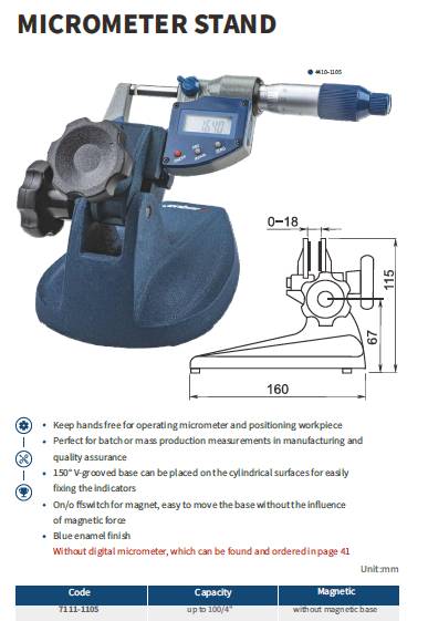 پایه میکرومتر مدل 1105-7111 