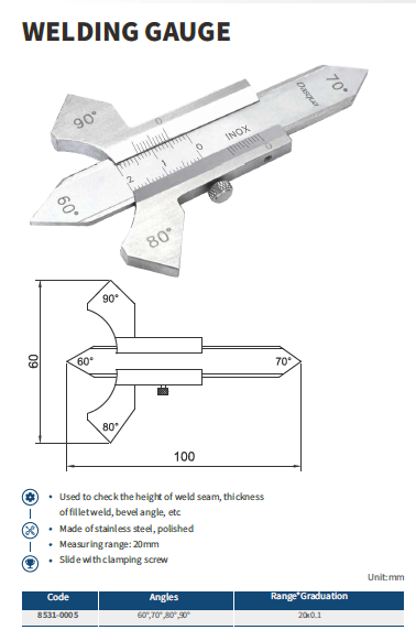 گیج جوش مدل 0005-8531 
