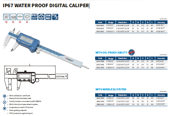 کولیس دیجیتال مدل 2405-2015