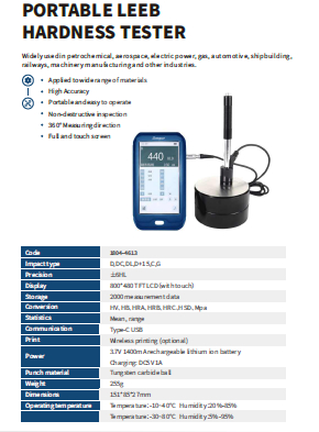 سختی سنج دیجیتال مدل 4613-1804 