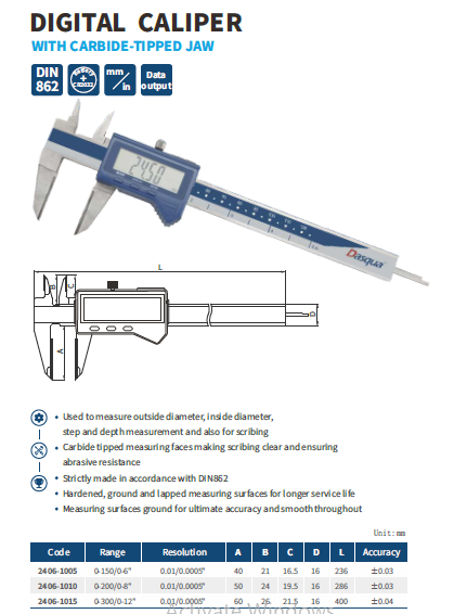 کولیس دیجیتال مدل 1005-2406