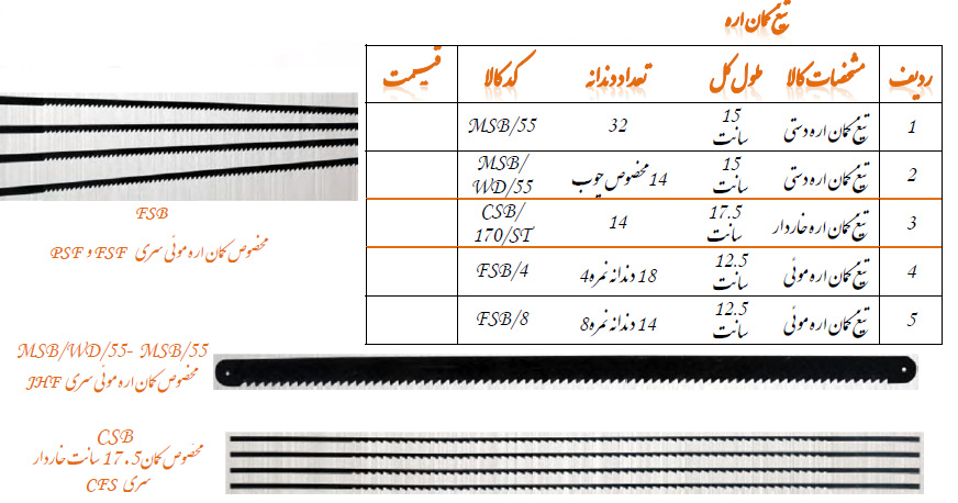 تیغ کمان اره خاردار مدل CSB/170/ST گروز GROZ